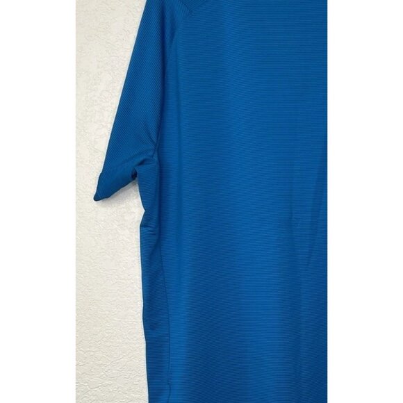 Adidas Prime blue Polo Shirt Ribbed Men’s Sz XL Aqua Blue - Picture 8 of 13